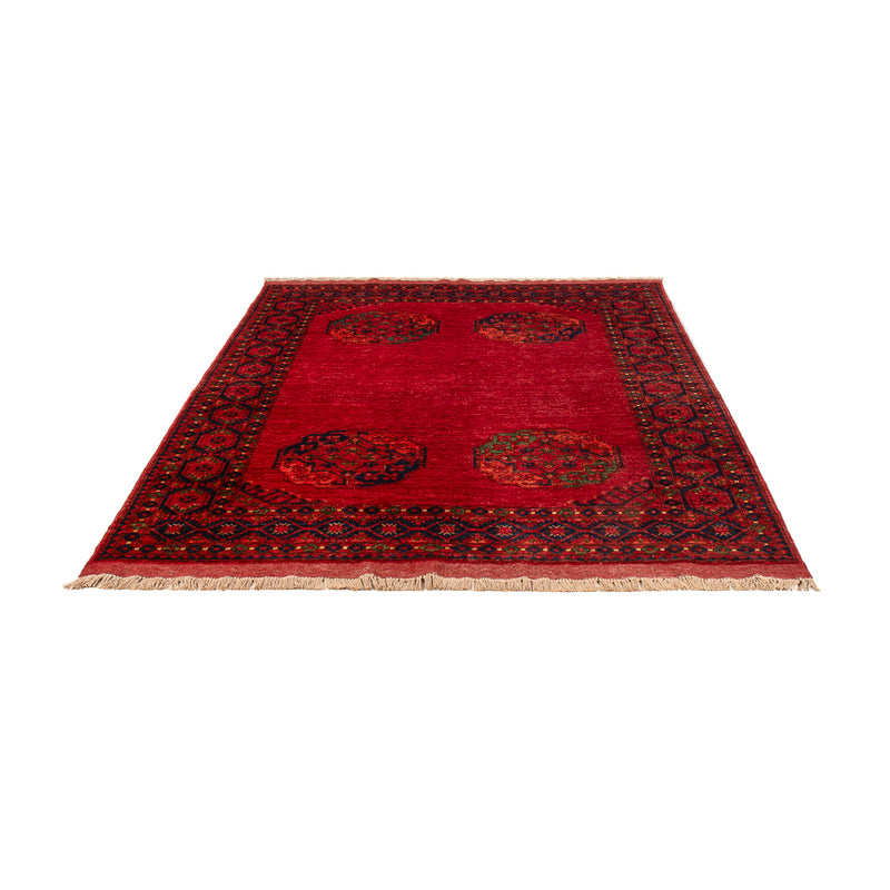 Tapis afghan - Kunduz - 198 x 155 cm - rouge