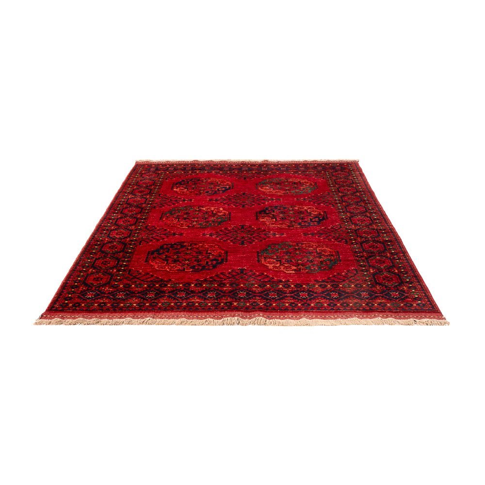 Tapis afghan - Kunduz - 200 x 155 cm - rouge