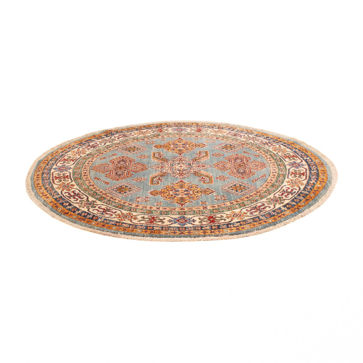 Tapis Ziegler - Kazak ronde  - 148 x 147 cm - bleu