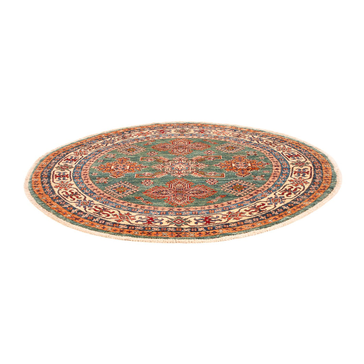 Tapis Ziegler - Kazak ronde  - 151 x 147 cm - vert