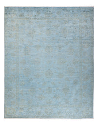 Tapis Ziegler - Moderne - Vintage/Overdyed - 194 x 149 cm - bleu clair