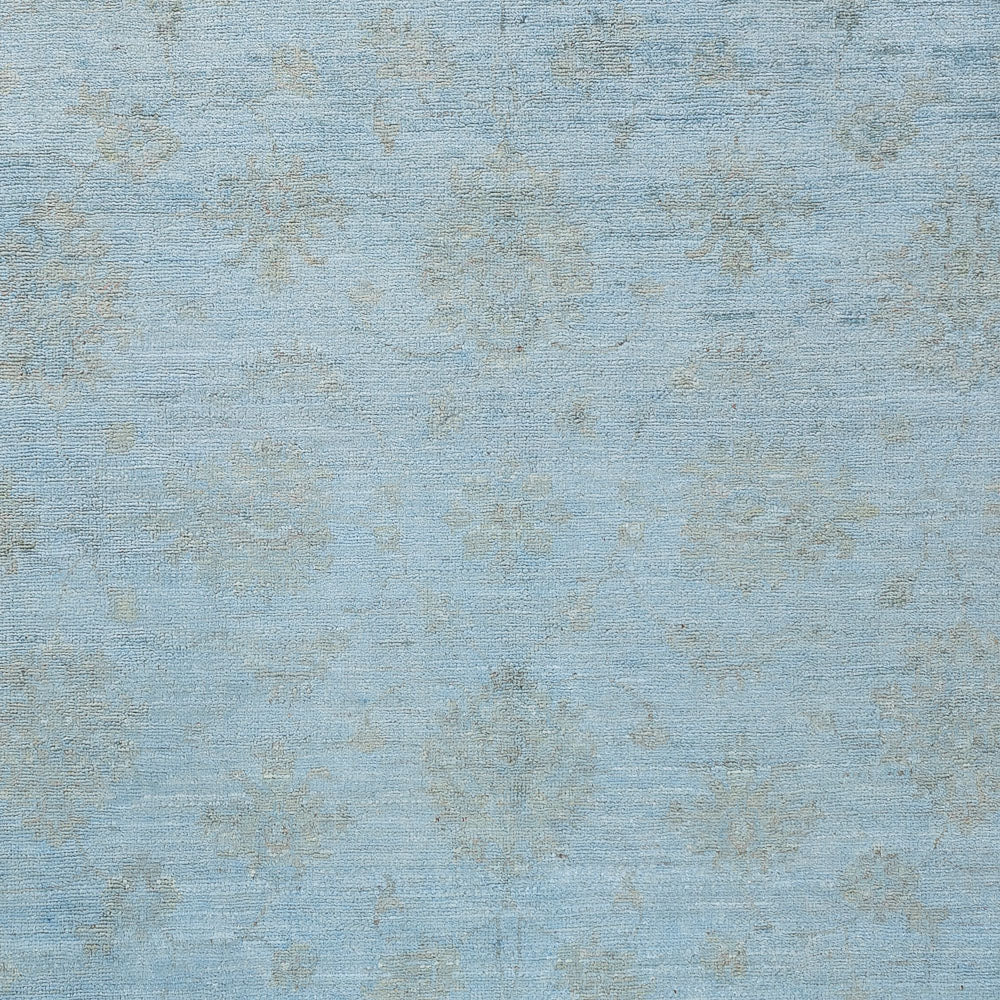 Tapis Ziegler - Moderne - Vintage/Overdyed - 194 x 149 cm - bleu clair