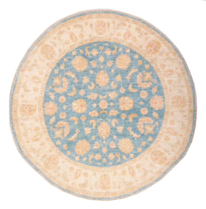 Tapis Ziegler ronde  - 148 x 147 cm - bleu