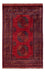 Tapis afghan - 182 x 120 cm - rouge
