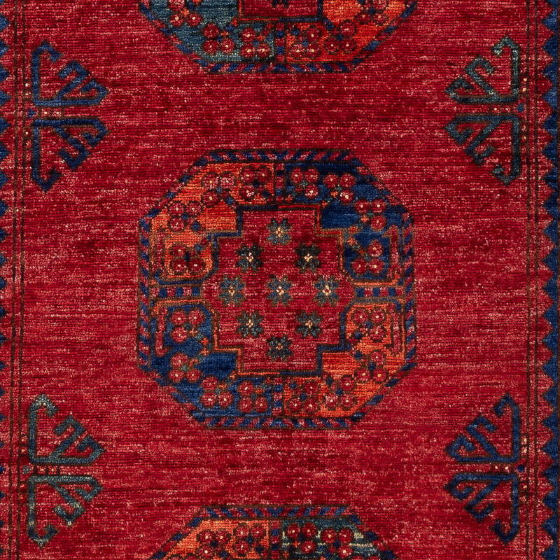 Tapis afghan - 182 x 120 cm - rouge