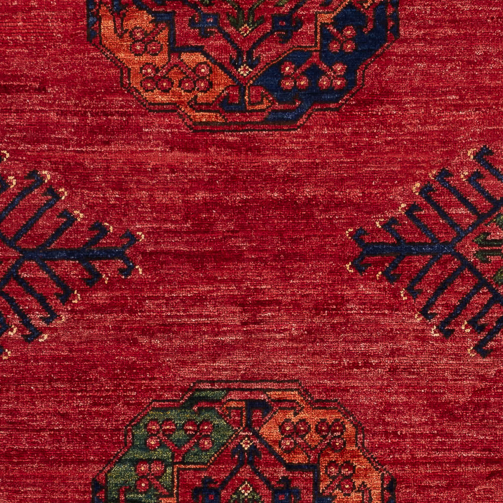 Tapis afghan - 188 x 123 cm - rouge