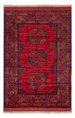 Tapis afghan - 182 x 122 cm - rouge