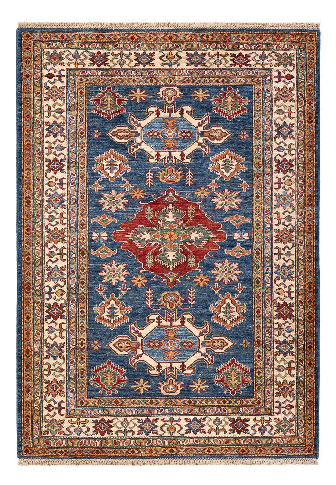 Tapis Ziegler - Kazak - Royal - 170 x 122 cm - bleu foncé
