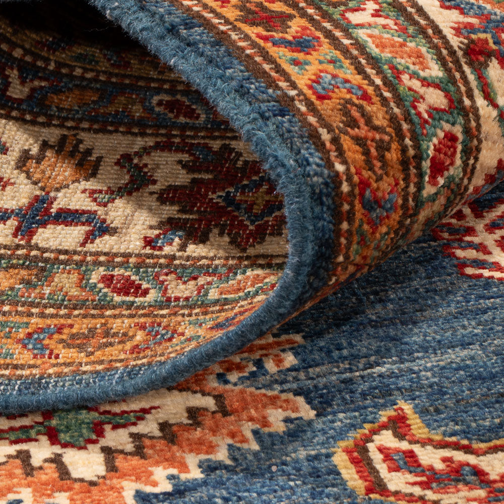 Tapis Ziegler - Kazak - Royal - 170 x 122 cm - bleu foncé