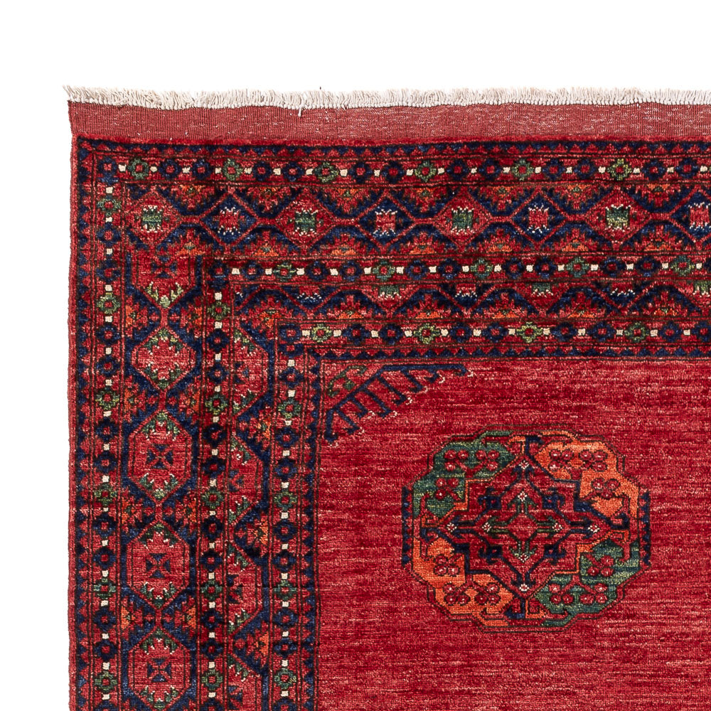 Tapis afghan - Kunduz - 296 x 217 cm - rouge