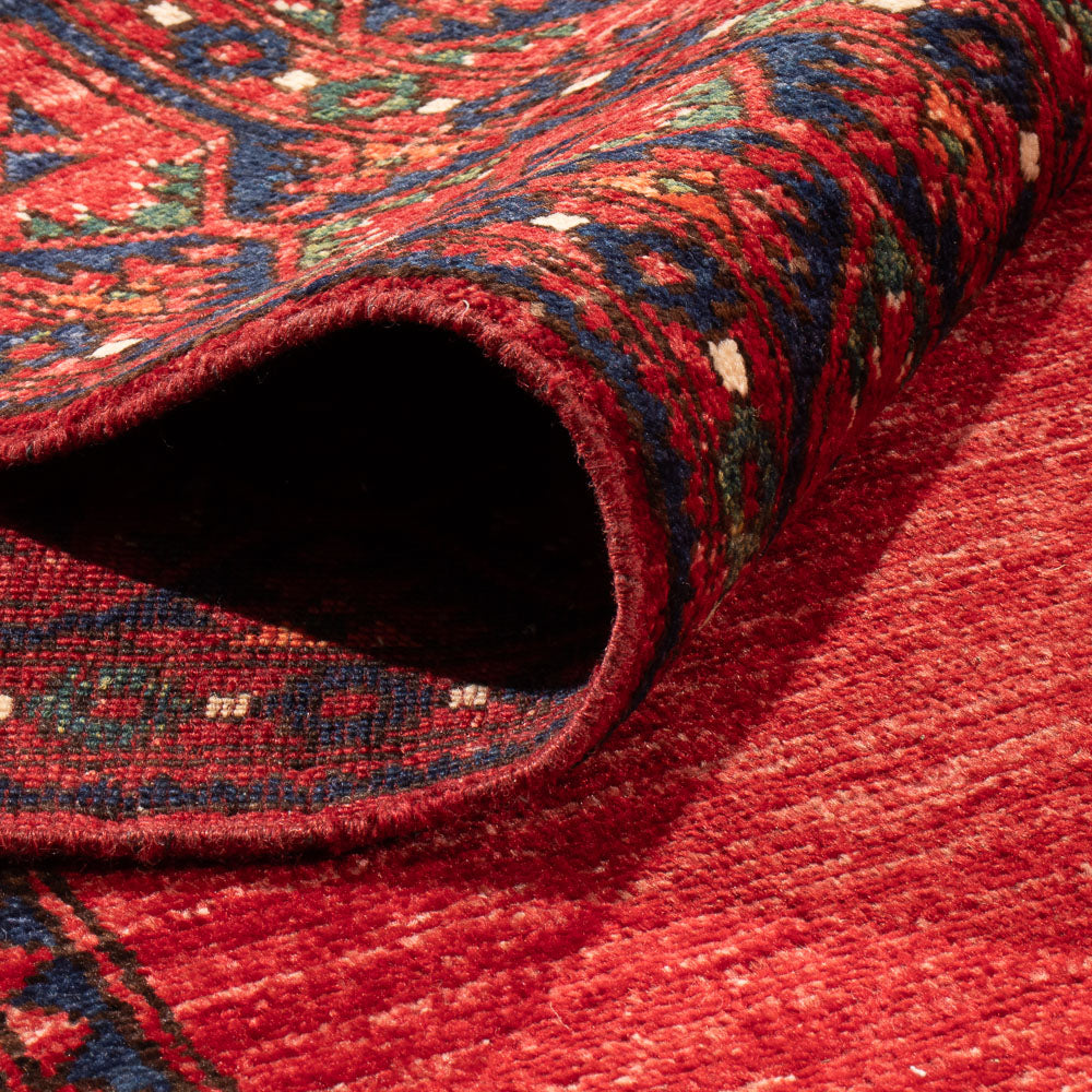 Tapis afghan - Kunduz - 296 x 217 cm - rouge
