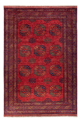 Tapis afghan - Kunduz - 307 x 207 cm - rouge