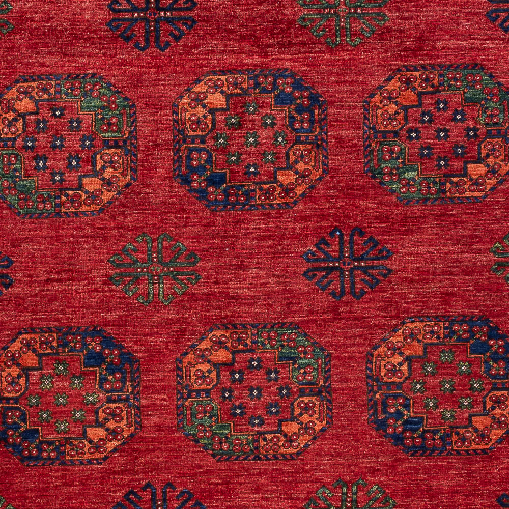 Tapis afghan - Kunduz - 307 x 207 cm - rouge