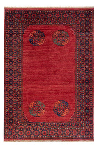 Tapis afghan - Kunduz - 294 x 203 cm - rouge