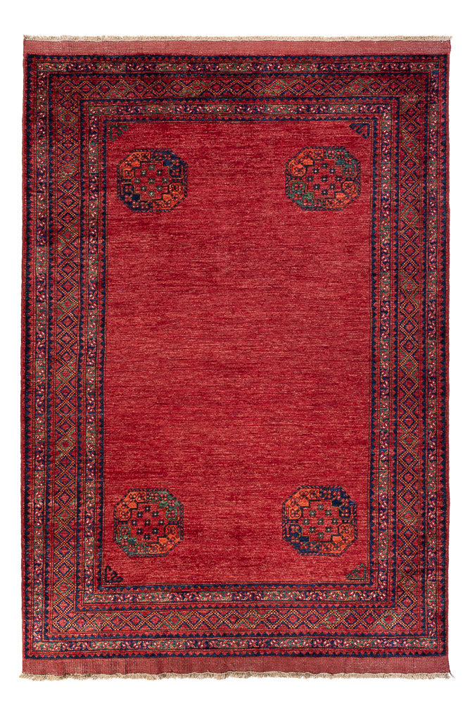 Tapis afghan - Kunduz - 294 x 206 cm - rouge
