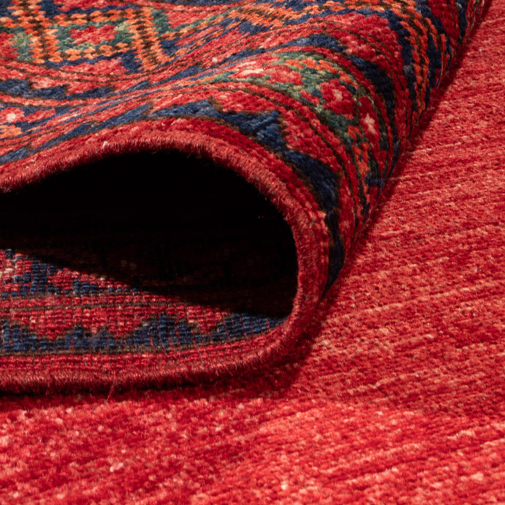 Tapis afghan - Kunduz - 294 x 206 cm - rouge