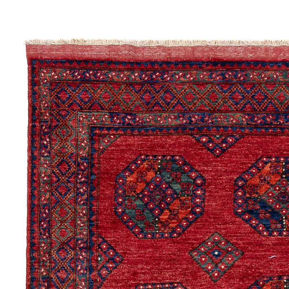 Tapis afghan - Kunduz - 297 x 207 cm - rouge