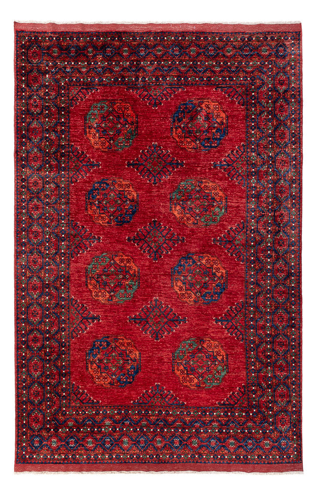 Tapis afghan - Kunduz - 312 x 208 cm - rouge