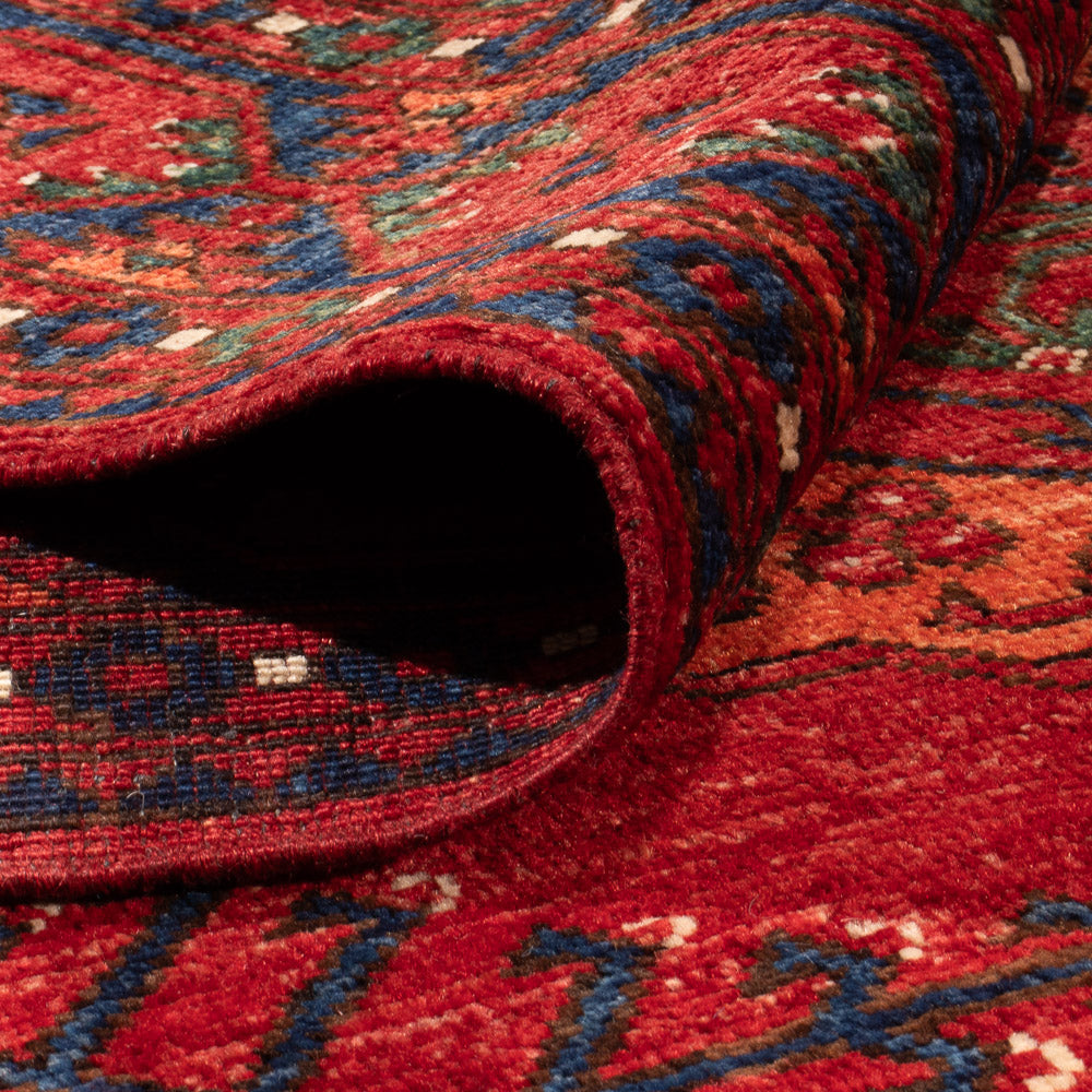 Tapis afghan - Kunduz - 312 x 208 cm - rouge