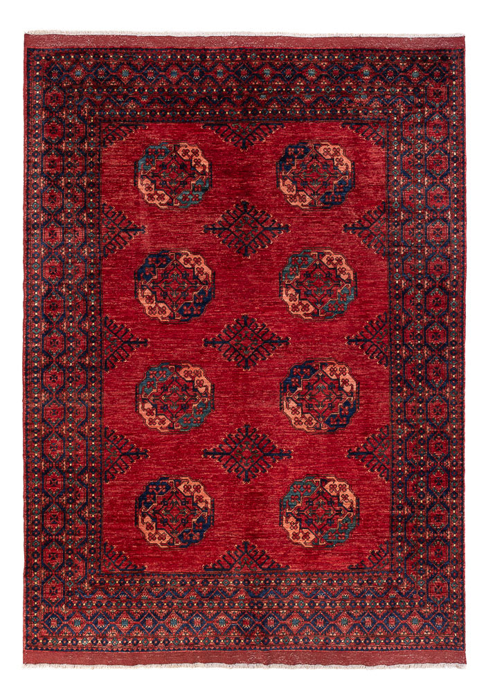 Tapis afghan - Kunduz - 287 x 215 cm - rouge