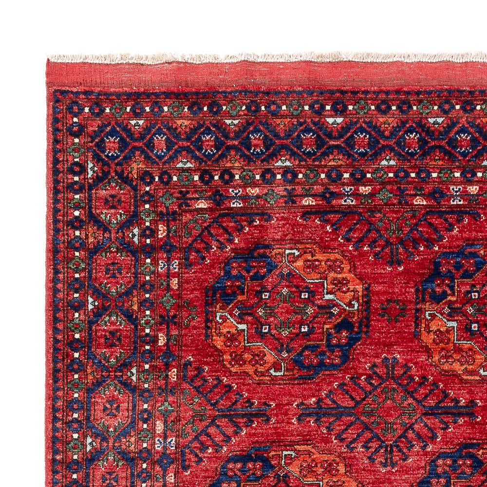 Tapis afghan - Kunduz - 296 x 207 cm - rouge clair