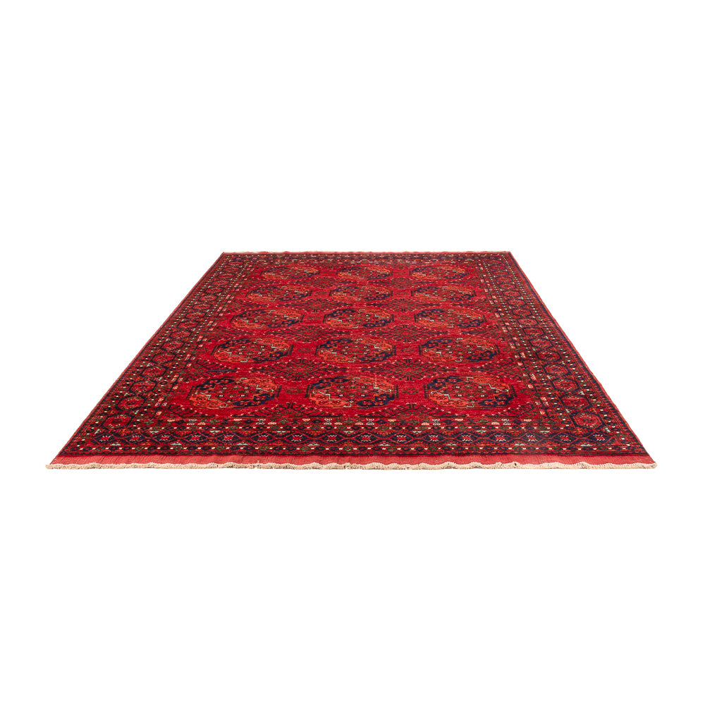 Tapis afghan - Kunduz - 296 x 207 cm - rouge clair