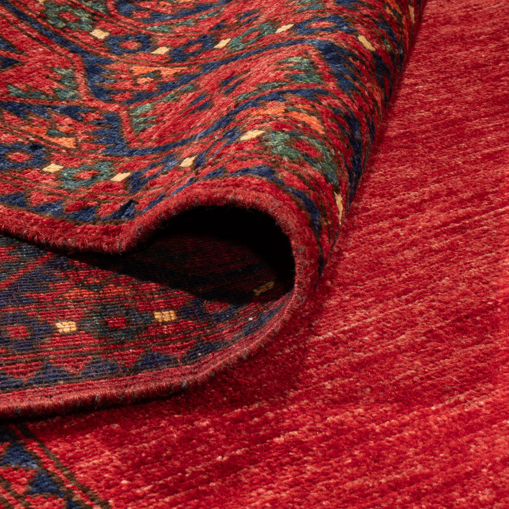 Tapis afghan - Kunduz - 288 x 216 cm - rouge