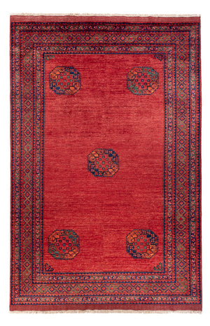 Tapis afghan - Kunduz - 302 x 203 cm - rouge