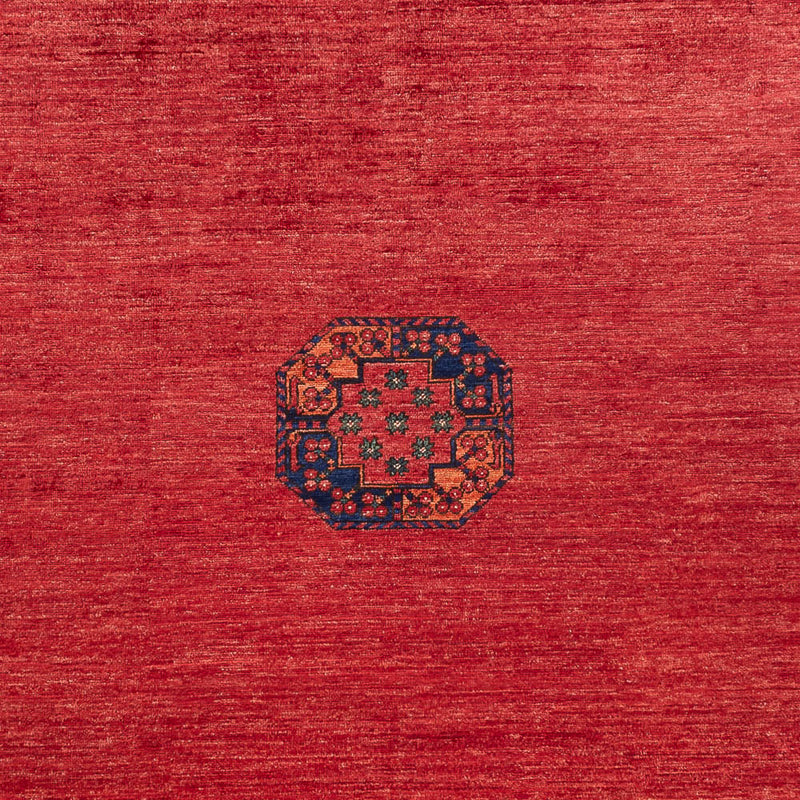 Tapis afghan - Kunduz - 302 x 203 cm - rouge