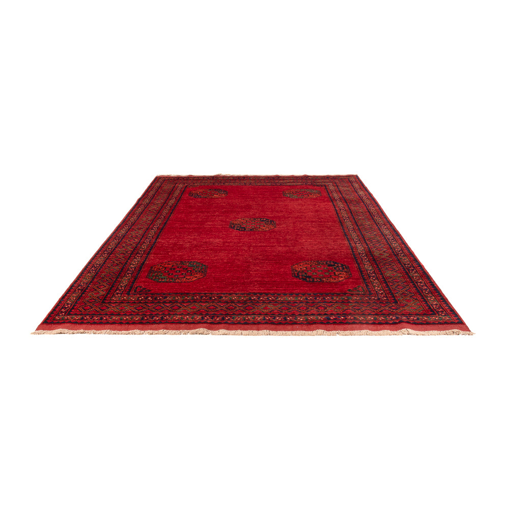 Tapis afghan - Kunduz - 302 x 203 cm - rouge