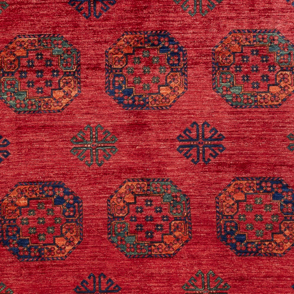 Tapis afghan - Kunduz - 305 x 203 cm - rouge