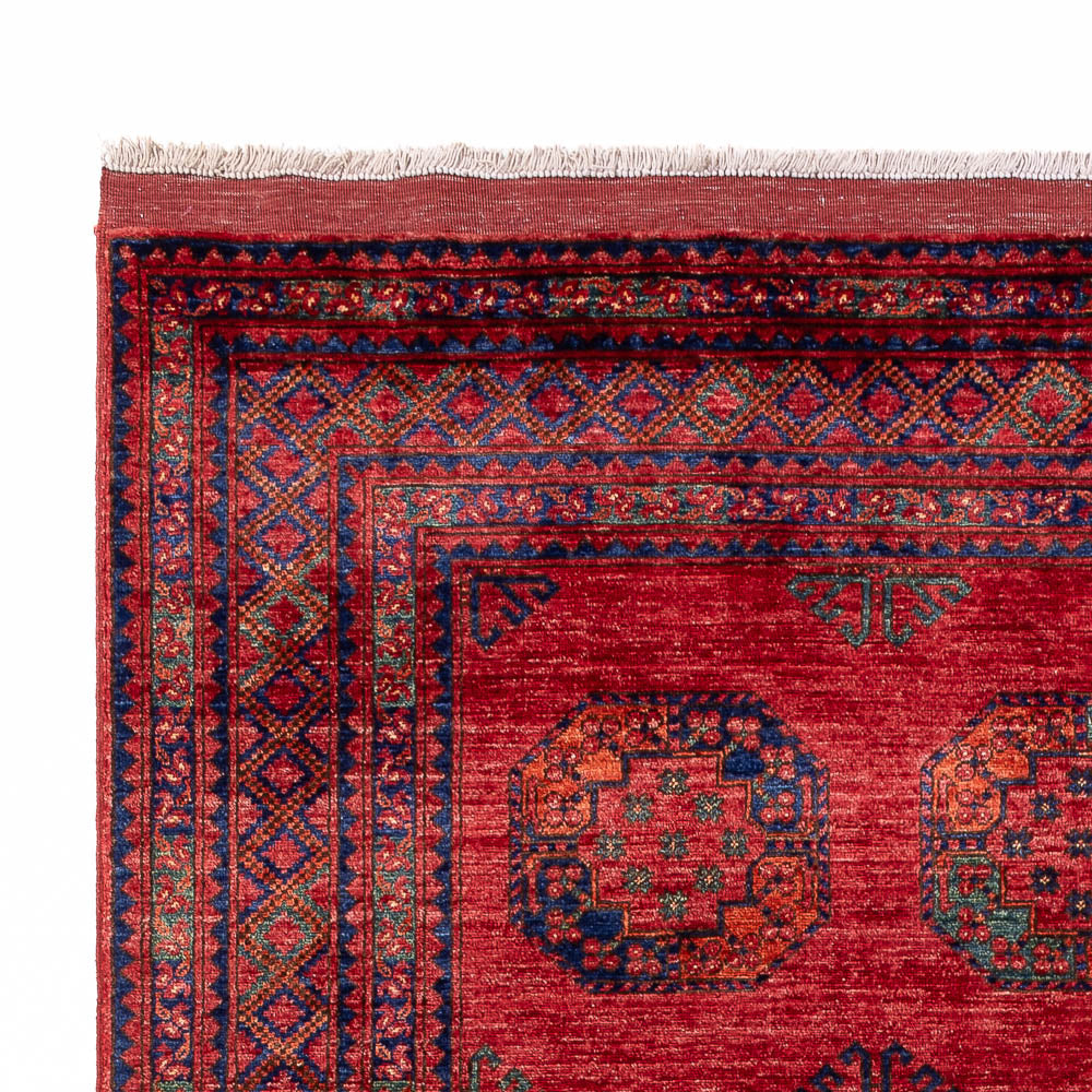 Tapis afghan - Kunduz - 305 x 203 cm - rouge