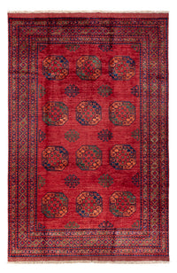Tapis afghan - Kunduz - 300 x 201 cm - rouge