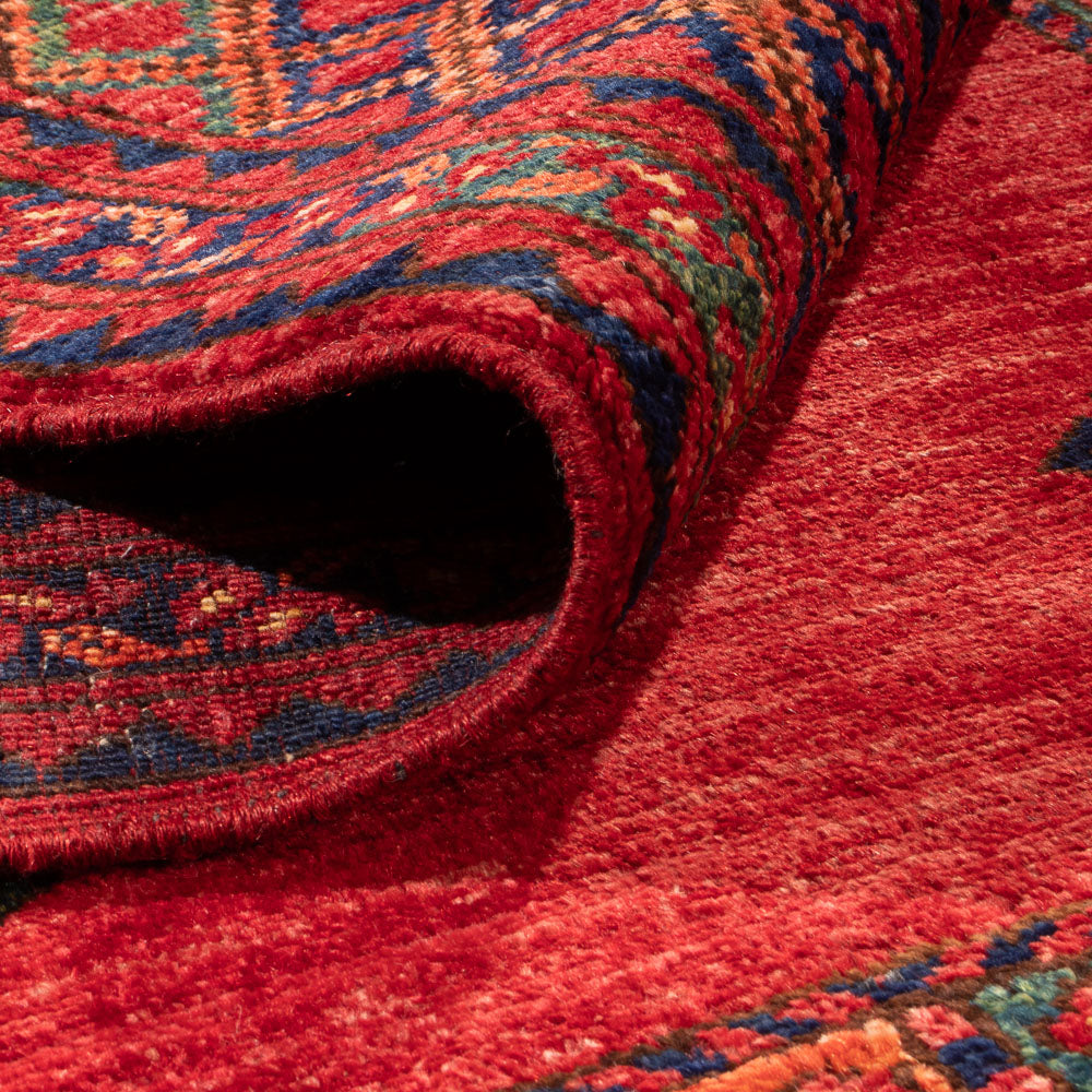 Tapis afghan - Kunduz - 300 x 201 cm - rouge