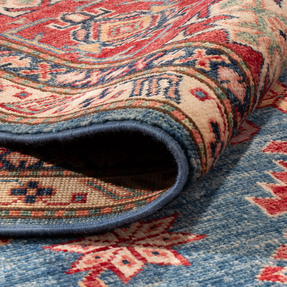 Tapis Ziegler - Kazak - 301 x 201 cm - bleu