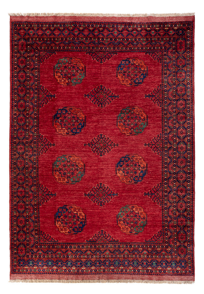 Tapis afghan - Kunduz - 299 x 220 cm - rouge