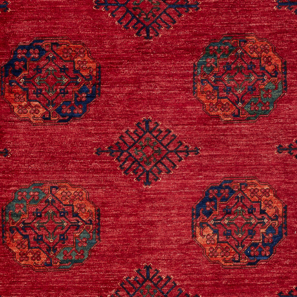 Tapis afghan - Kunduz - 299 x 220 cm - rouge