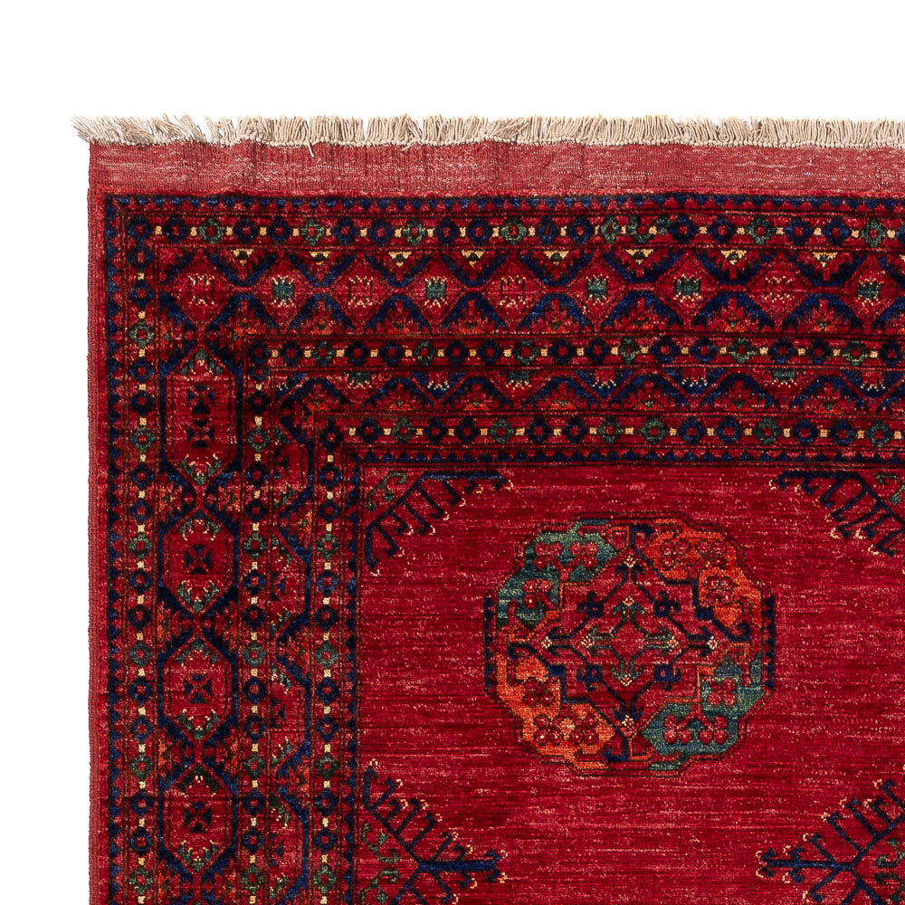 Tapis afghan - Kunduz - 299 x 220 cm - rouge