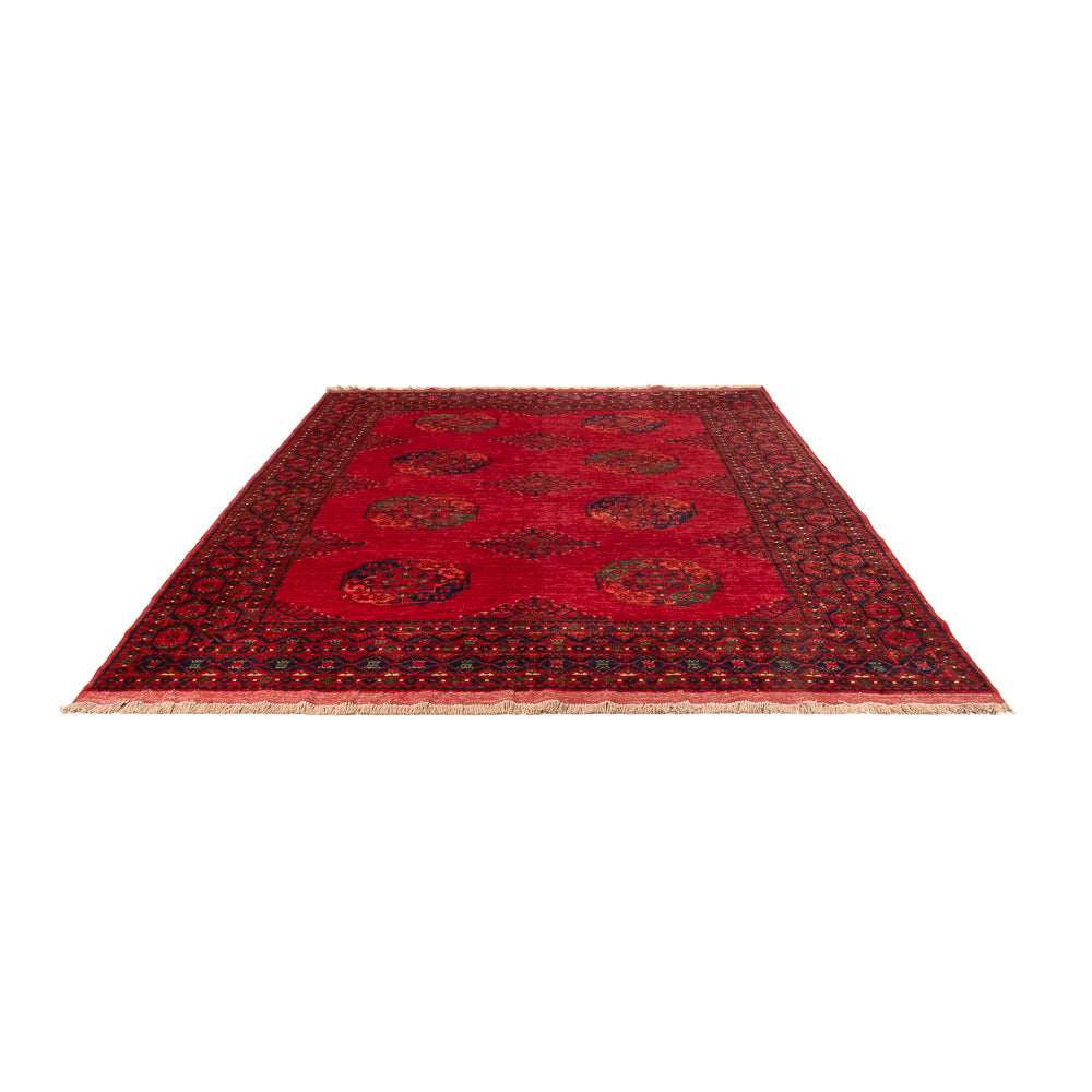 Tapis afghan - Kunduz - 299 x 220 cm - rouge