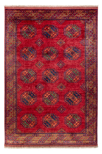 Tapis afghan - Kunduz - 301 x 200 cm - rouge