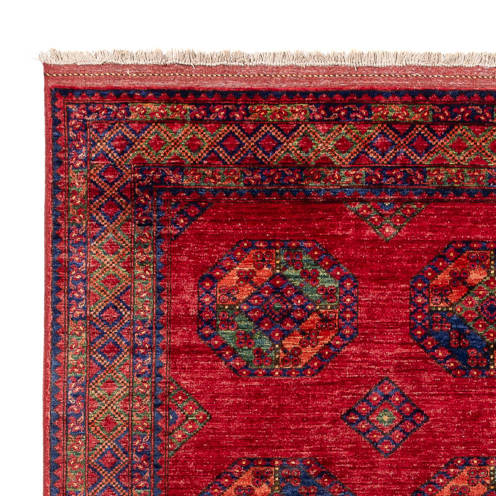 Tapis afghan - Kunduz - 301 x 200 cm - rouge