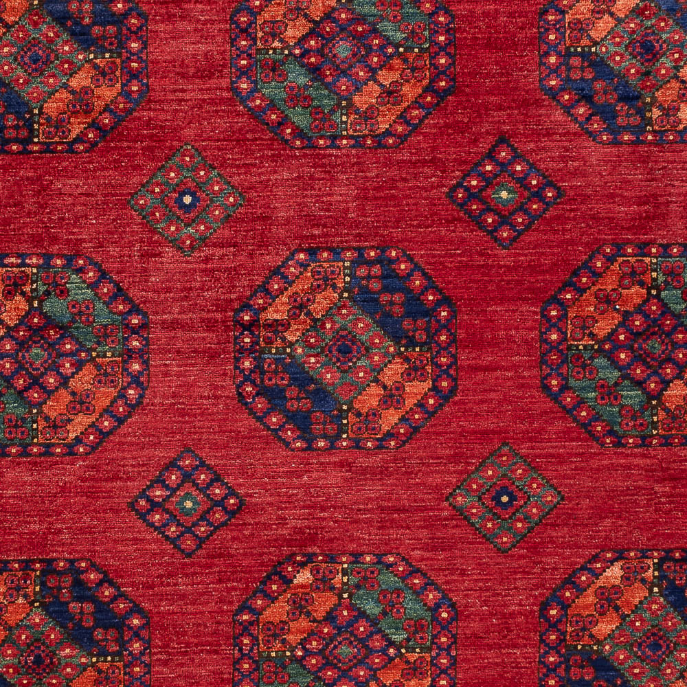Tapis afghan - Kunduz - 300 x 206 cm - rouge