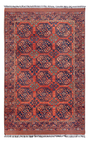 Tapis afghan - Kunduz - 298 x 205 cm - rouge clair