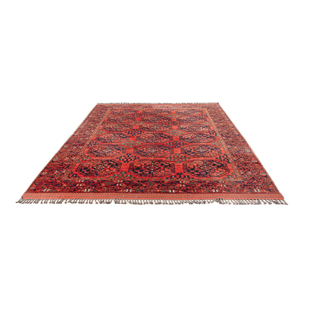 Tapis afghan - Kunduz - 298 x 205 cm - rouge clair