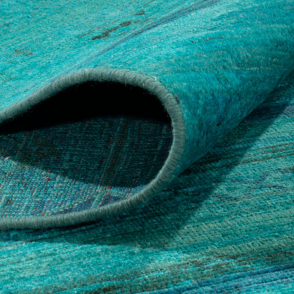 Tapis Ziegler - Moderne - Vintage/Overdyed - 295 x 207 cm - turquoise