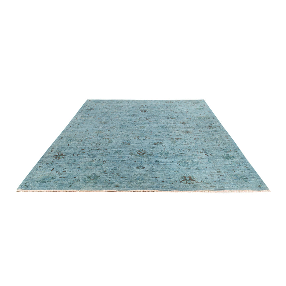 Tapis Ziegler - Moderne - Vintage/Overdyed - 300 x 202 cm - bleu clair