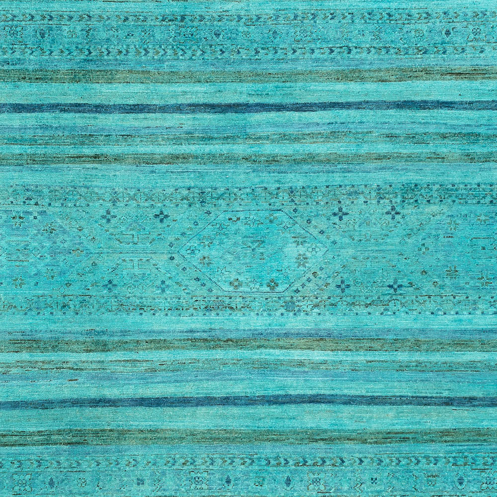 Tapis Ziegler - Moderne - Vintage/Overdyed - 314 x 204 cm - turquoise
