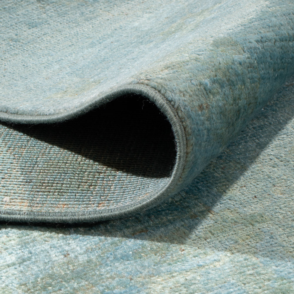 Tapis Ziegler - Moderne - Vintage/Overdyed - 292 x 204 cm - bleu clair