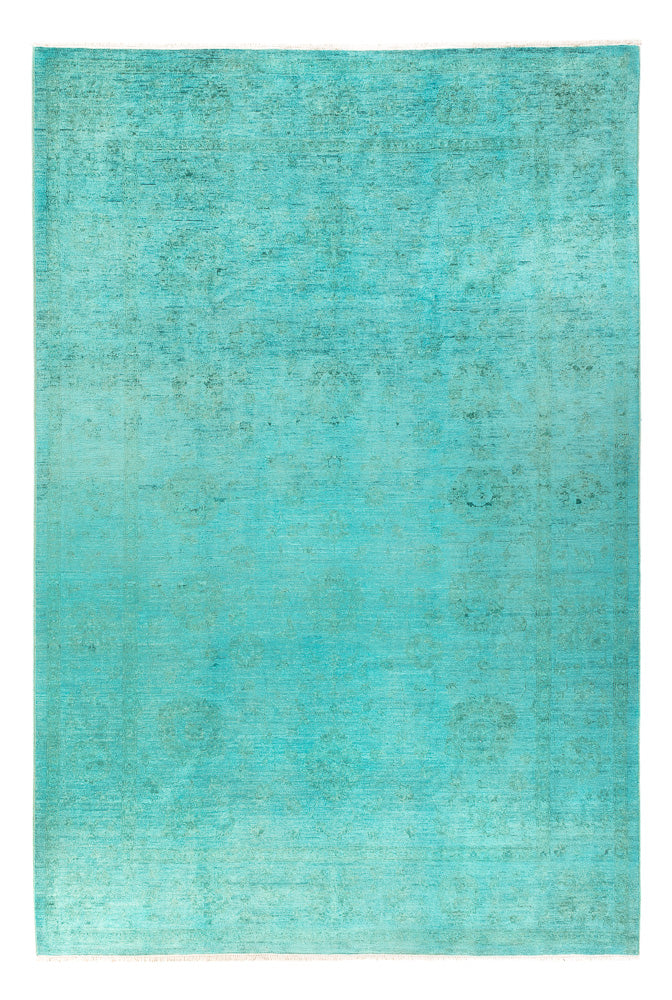 Tapis Ziegler - Moderne - Vintage/Overdyed - 292 x 198 cm - turquoise