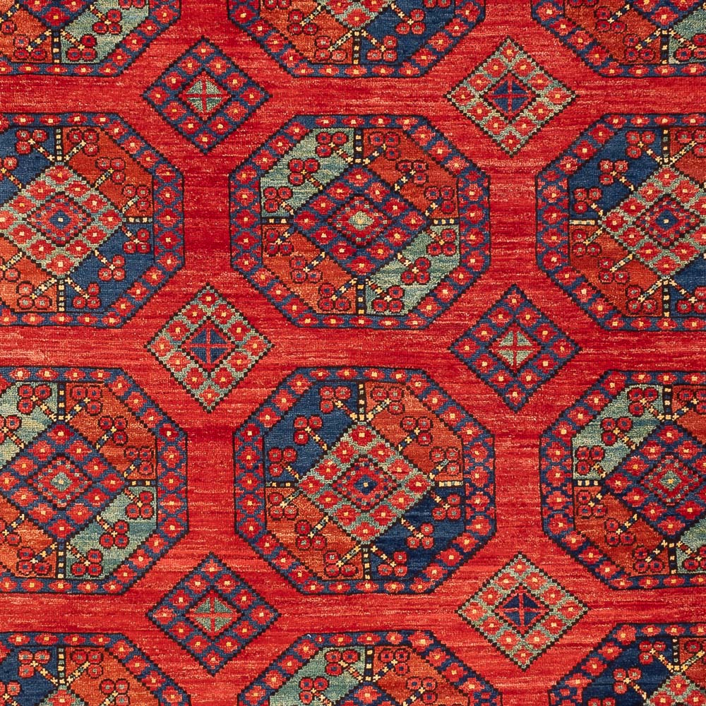 Tapis afghan - Kunduz - 305 x 209 cm - rouge
